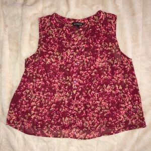 Floral Blouse Tank Top